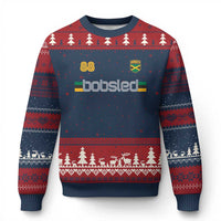 Jamaica Bobsled 1988 Sports Jersey Style Ugly Christmas Sweater Retro Winter Games Team Island Jamaican Pride