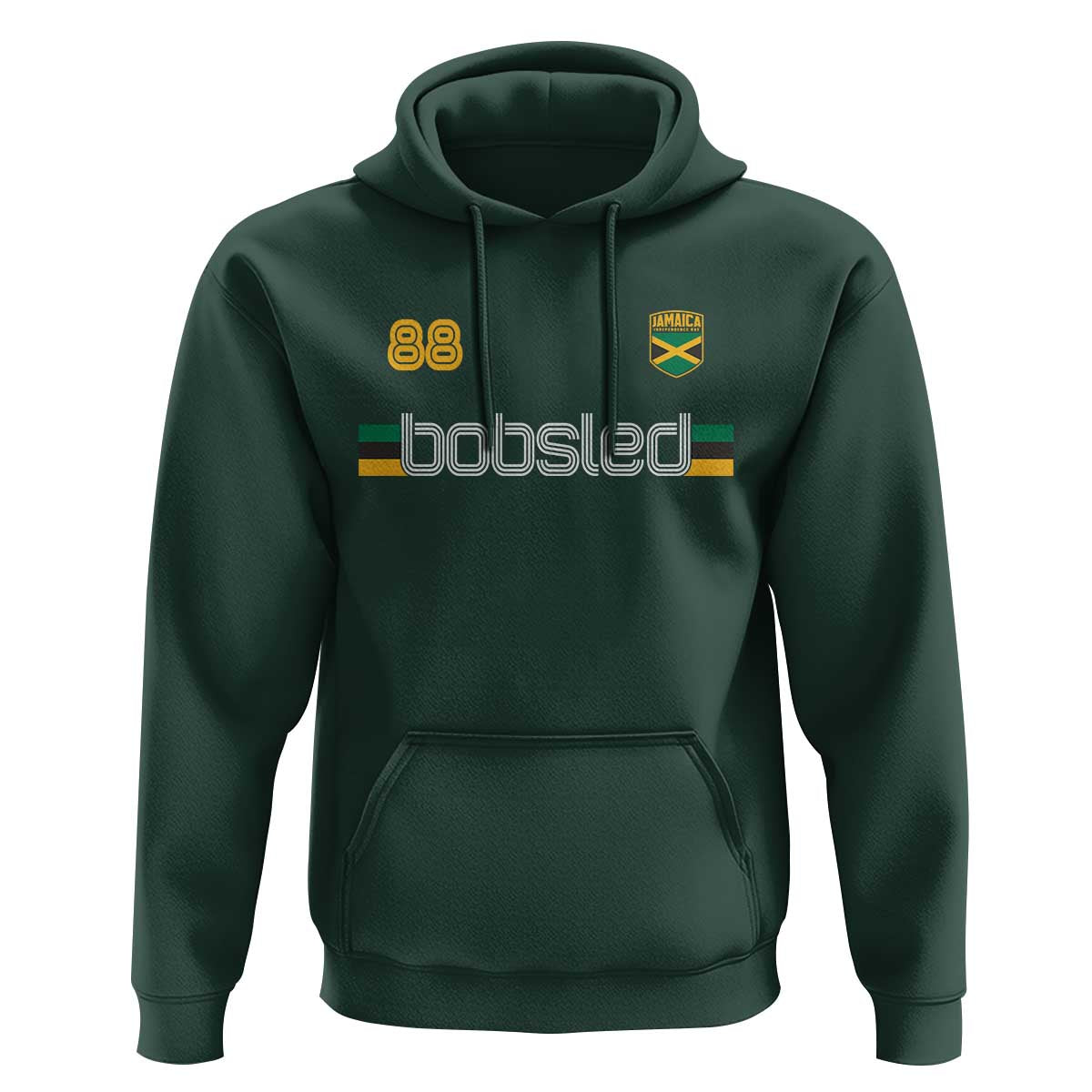 Jamaica Bobsled 1988 Sports Jersey Style Hoodie Retro Winter Games Team Island Jamaican Pride