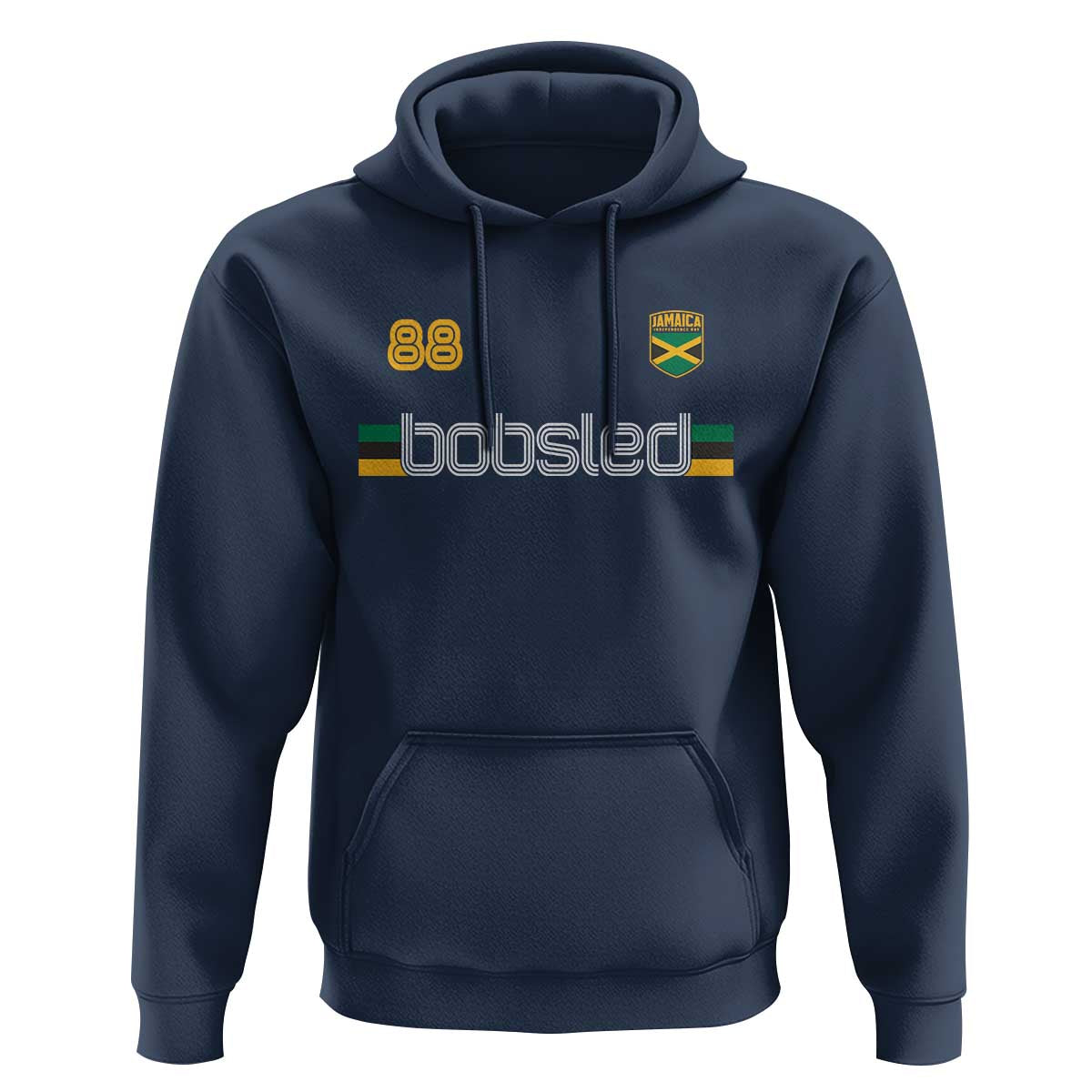 Jamaica Bobsled 1988 Sports Jersey Style Hoodie Retro Winter Games Team Island Jamaican Pride