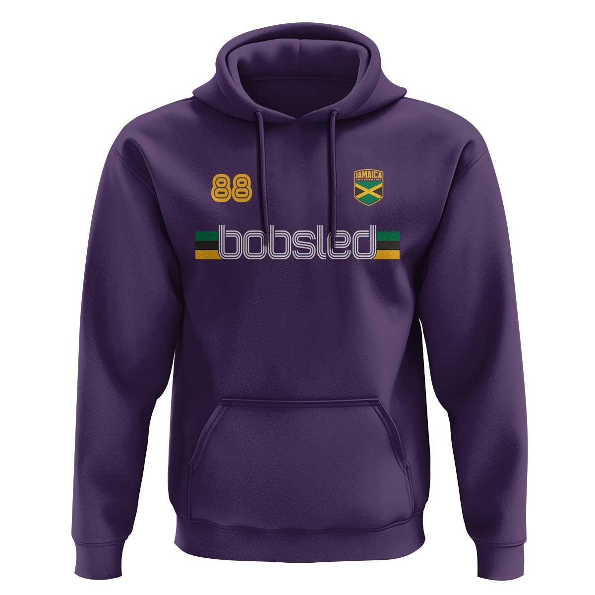 Jamaica Bobsled 1988 Sports Jersey Style Hoodie Retro Winter Games Team Island Jamaican Pride