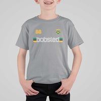 Jamaica Bobsled 1988 Sports Jersey Style T Shirt For Kid Retro Winter Games Team Island Jamaican Pride