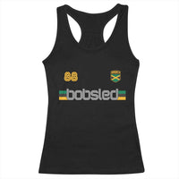 Jamaica Bobsled 1988 Sports Jersey Style Racerback Tank Top Retro Winter Games Team Island Jamaican Pride