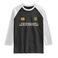 Jamaica Bobsled 1988 Sports Jersey Style Raglan Shirt Retro Winter Games Team Island Jamaican Pride