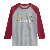 Jamaica Bobsled 1988 Sports Jersey Style Raglan Shirt Retro Winter Games Team Island Jamaican Pride