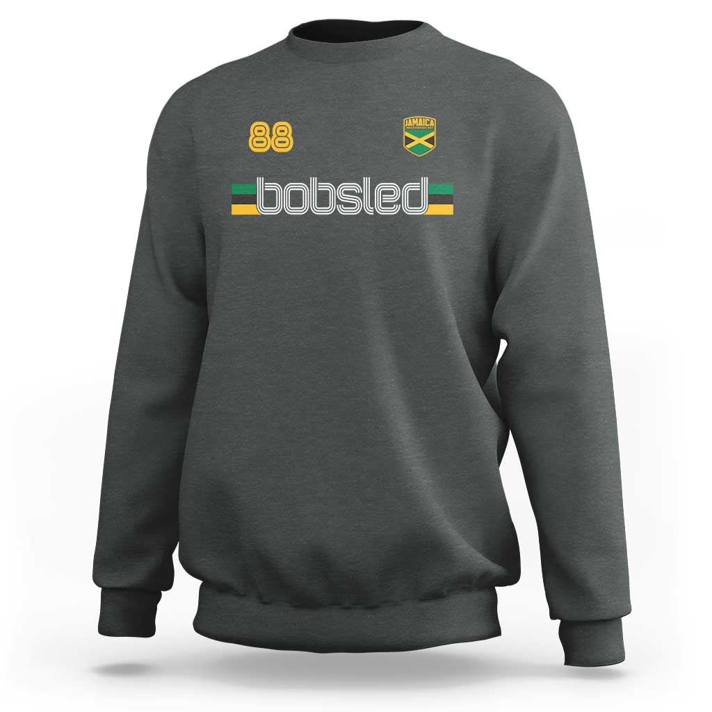 Jamaica Bobsled 1988 Sports Jersey Style Sweatshirt Retro Winter Games Team Island Jamaican Pride
