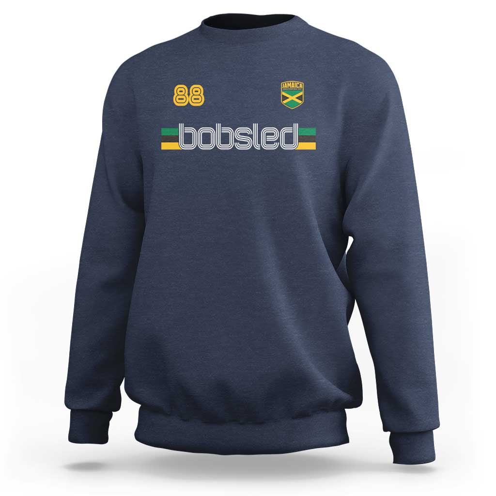 Jamaica Bobsled 1988 Sports Jersey Style Sweatshirt Retro Winter Games Team Island Jamaican Pride