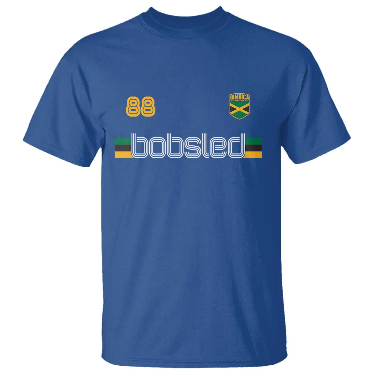 Jamaica Bobsled 1988 Sports Jersey Style T Shirt Retro Winter Games Team Island Jamaican Pride