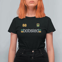 Jamaica Bobsled 1988 Sports Jersey Style T Shirt For Women Retro Winter Games Team Island Jamaican Pride