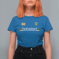 Jamaica Bobsled 1988 Sports Jersey Style T Shirt For Women Retro Winter Games Team Island Jamaican Pride