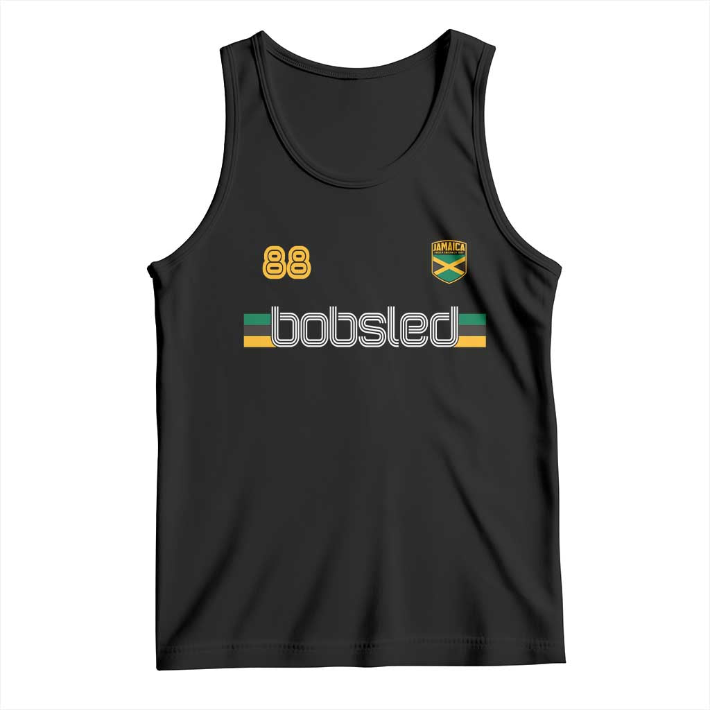 Jamaica Bobsled 1988 Sports Jersey Style Tank Top Retro Winter Games Team Island Jamaican Pride