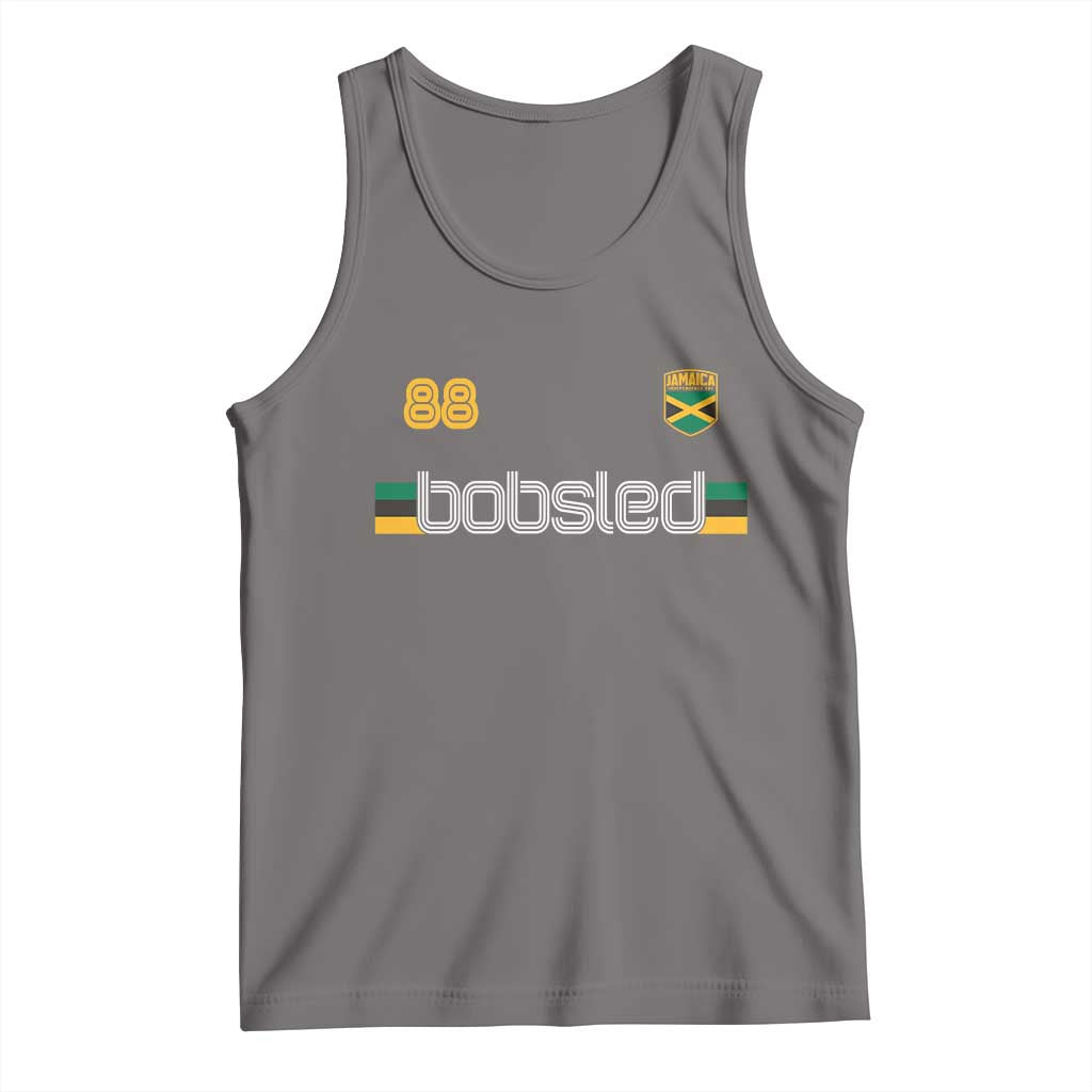 Jamaica Bobsled 1988 Sports Jersey Style Tank Top Retro Winter Games Team Island Jamaican Pride