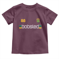Jamaica Bobsled 1988 Sports Jersey Style Toddler T Shirt Retro Winter Games Team Island Jamaican Pride
