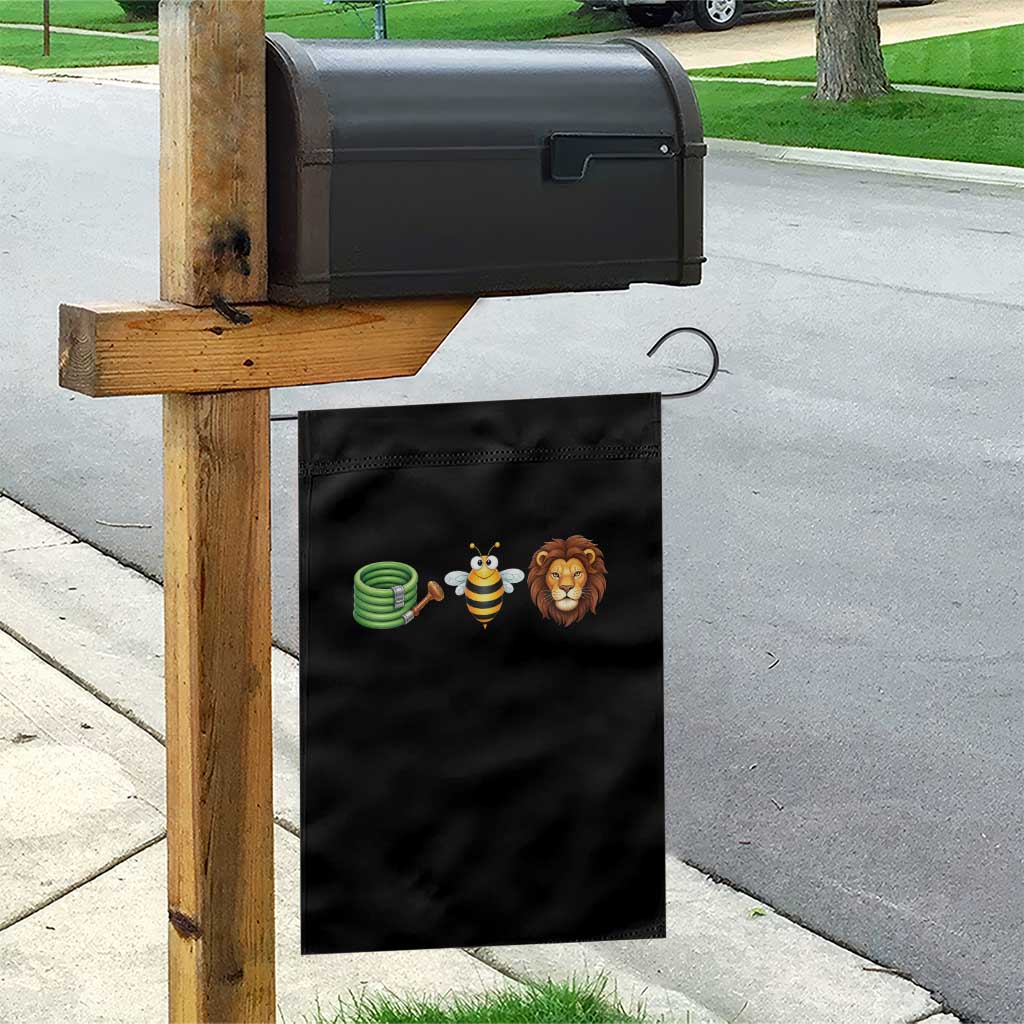Hose Bee Lion Meme Slang Funny Wordplay Pun Graphic Garden Flag