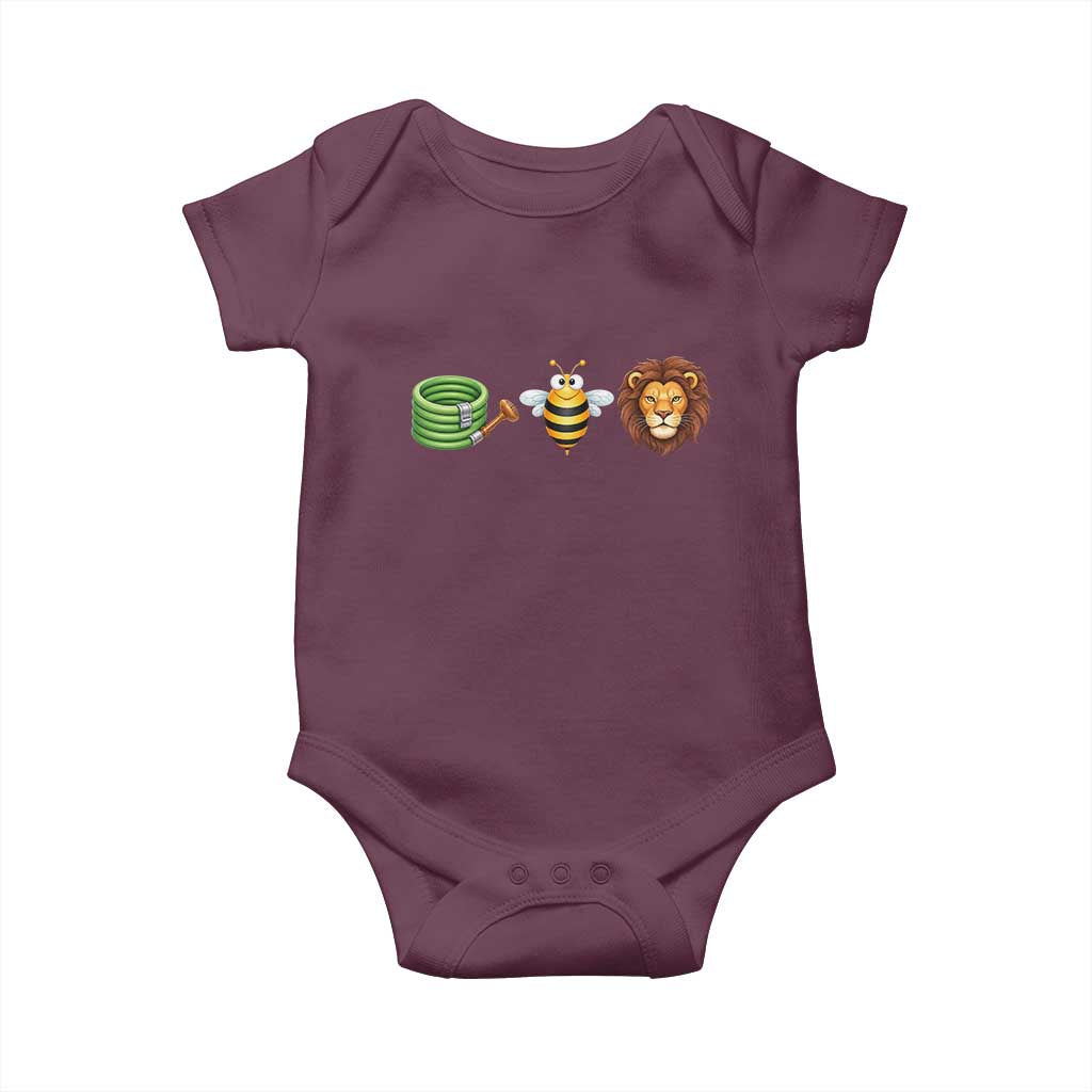 Hose Bee Lion Meme Slang Funny Wordplay Pun Graphic Baby Onesie
