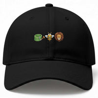 Hose Bee Lion Meme Slang Funny Wordplay Pun Graphic Baseball Cap