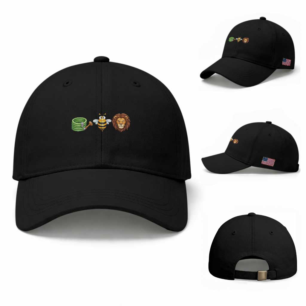 Hose Bee Lion Meme Slang Funny Wordplay Pun Graphic Baseball Cap