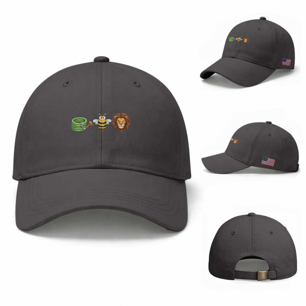 Hose Bee Lion Meme Slang Funny Wordplay Pun Graphic Baseball Cap