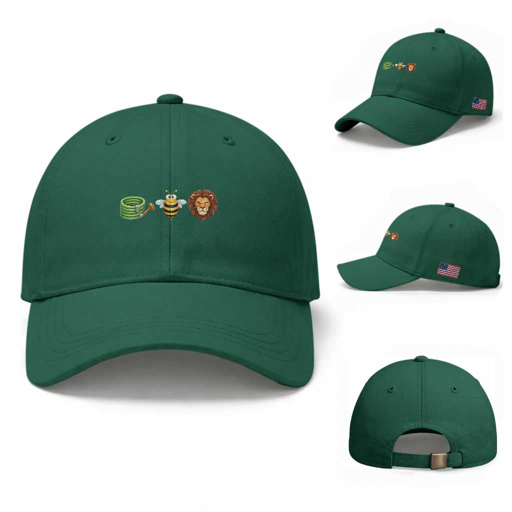 Hose Bee Lion Meme Slang Funny Wordplay Pun Graphic Baseball Cap