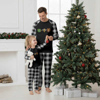 Hose Bee Lion Meme Slang Funny Wordplay Pun Graphic Plaid Pajama Set