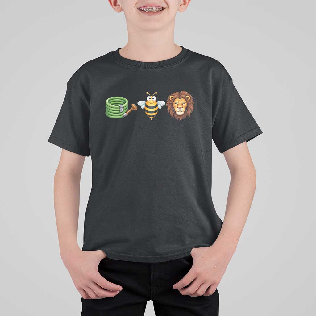Hose Bee Lion Meme Slang Funny Wordplay Pun Graphic T Shirt For Kid