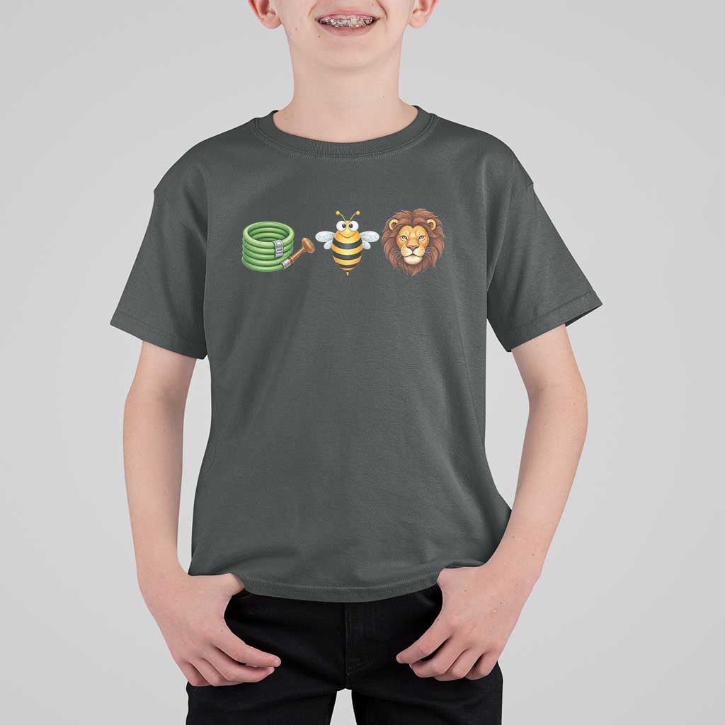 Hose Bee Lion Meme Slang Funny Wordplay Pun Graphic T Shirt For Kid