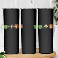 Hose Bee Lion Meme Slang Funny Wordplay Pun Graphic Skinny Tumbler
