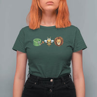 Hose Bee Lion Meme Slang Funny Wordplay Pun Graphic T Shirt For Women