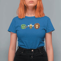 Hose Bee Lion Meme Slang Funny Wordplay Pun Graphic T Shirt For Women
