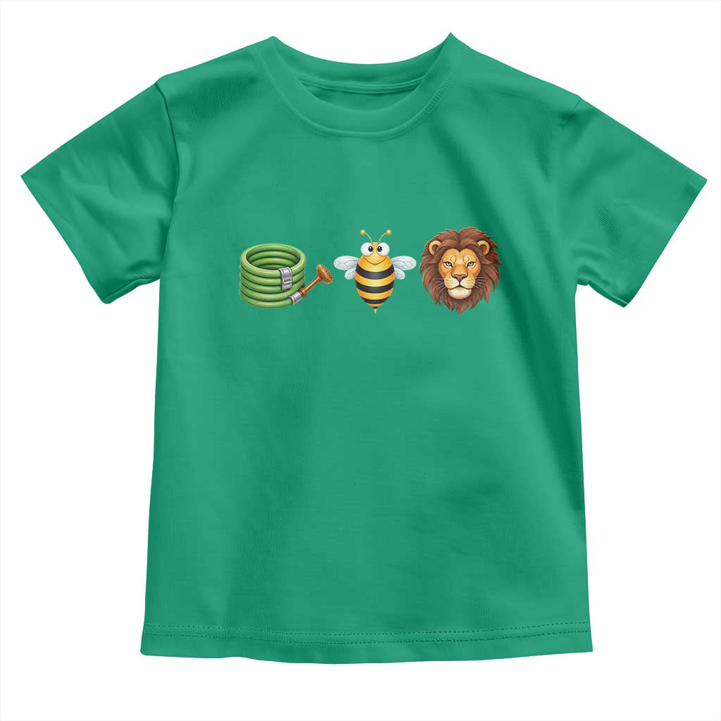Hose Bee Lion Meme Slang Funny Wordplay Pun Graphic Toddler T Shirt