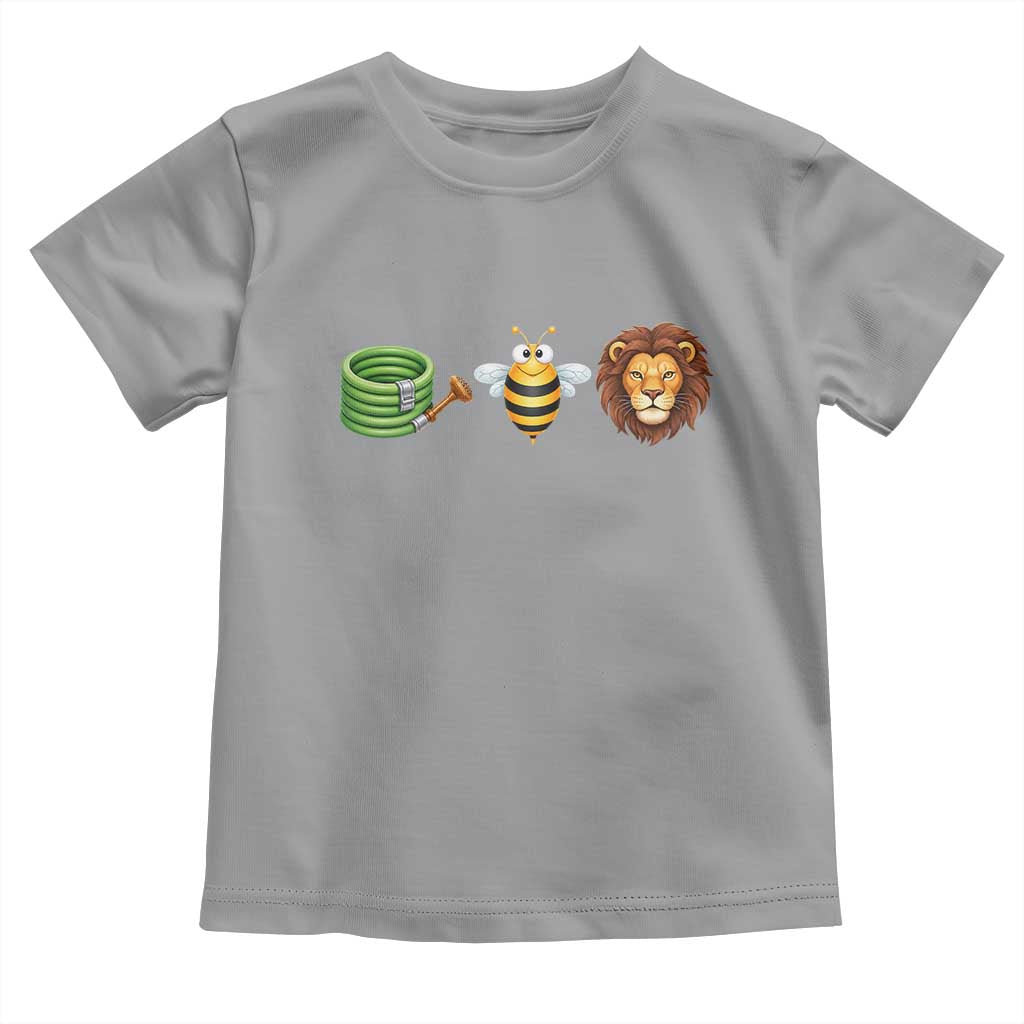 Hose Bee Lion Meme Slang Funny Wordplay Pun Graphic Toddler T Shirt