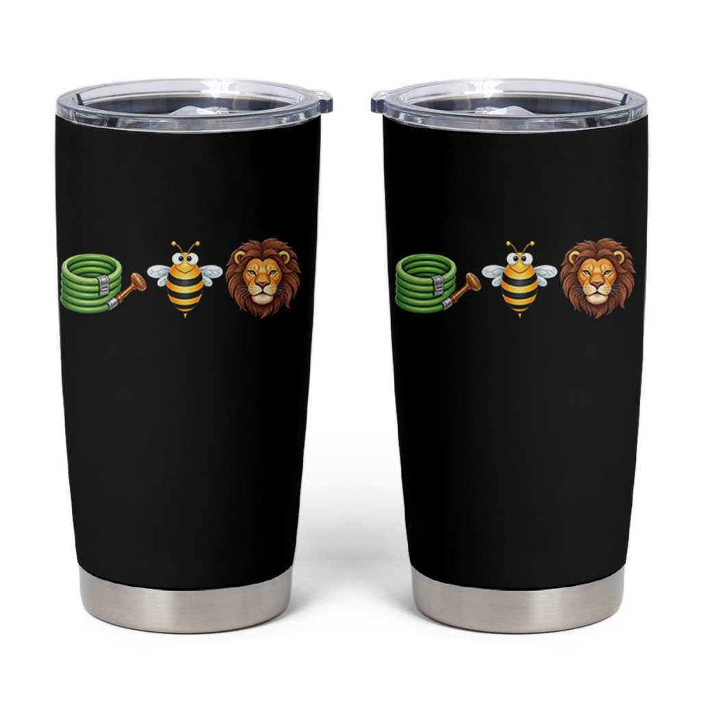 Hose Bee Lion Meme Slang Funny Wordplay Pun Graphic Tumbler Cup