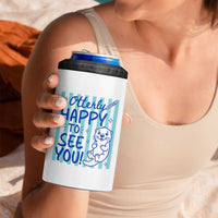 Cute Otter Pun Back To School Retro Preppy 4 in 1 Can Cooler Tumbler Otterly Happy To See You