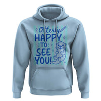 Cute Otter Pun Back To School Retro Preppy Hoodie Otterly Happy To See You