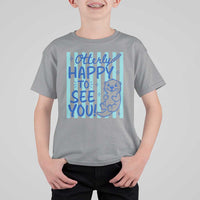 Cute Otter Pun Back To School Retro Preppy T Shirt For Kid Otterly Happy To See You