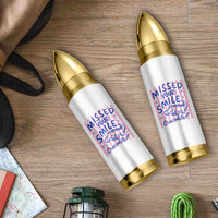 Cute Crocodile Pun Back To School Retro Preppy Bullet Tumbler Missed Your Smile Crocodile