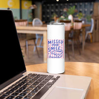 Cute Crocodile Pun Back To School Retro Preppy Skinny Tumbler Missed Your Smile Crocodile