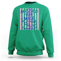 Cute Crocodile Pun Back To School Retro Preppy Sweatshirt Missed Your Smile Crocodile
