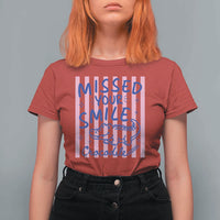 Cute Crocodile Pun Back To School Retro Preppy T Shirt For Women Missed Your Smile Crocodile