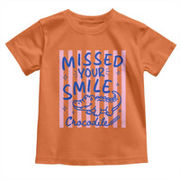 Cute Crocodile Pun Back To School Retro Preppy Toddler T Shirt Missed Your Smile Crocodile
