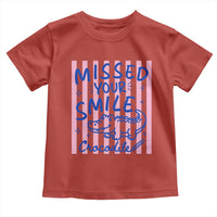 Cute Crocodile Pun Back To School Retro Preppy Toddler T Shirt Missed Your Smile Crocodile