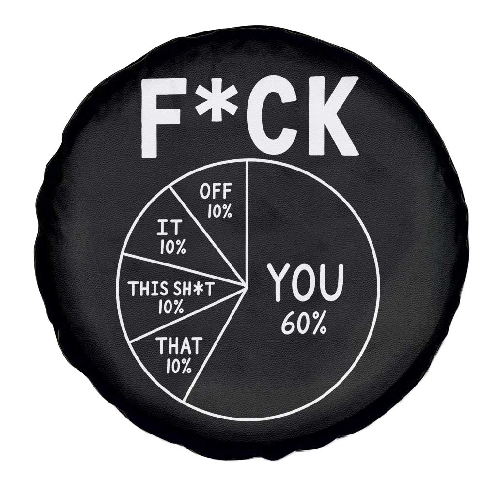 Funny Fuck Profanity Pie Chart You Off It This Shit That Spare Tire Cover Sarcastic Anti Social Office Humor