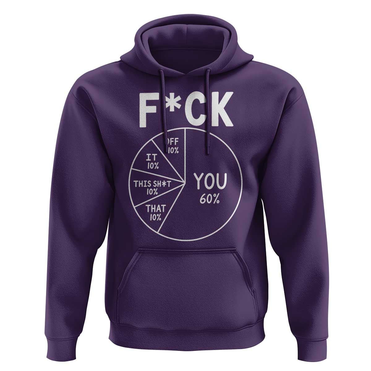 Funny Fuck Profanity Pie Chart You Off It This Shit That Hoodie Sarcastic Anti Social Office Humor