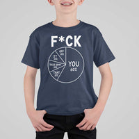 Funny Fuck Profanity Pie Chart You Off It This Shit That T Shirt For Kid Sarcastic Anti Social Office Humor