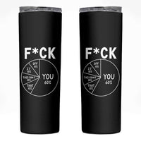 Funny Fuck Profanity Pie Chart You Off It This Shit That Skinny Tumbler Sarcastic Anti Social Office Humor