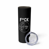 Funny Fuck Profanity Pie Chart You Off It This Shit That Skinny Tumbler Sarcastic Anti Social Office Humor