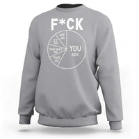 Funny Fuck Profanity Pie Chart You Off It This Shit That Sweatshirt Sarcastic Anti Social Office Humor