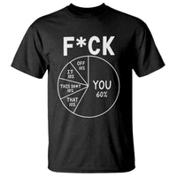 Funny Fuck Profanity Pie Chart You Off It This Shit That T Shirt Sarcastic Anti Social Office Humor