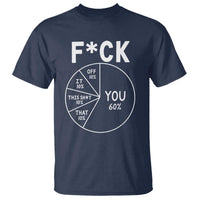 Funny Fuck Profanity Pie Chart You Off It This Shit That T Shirt Sarcastic Anti Social Office Humor