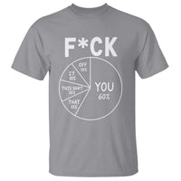 Funny Fuck Profanity Pie Chart You Off It This Shit That T Shirt Sarcastic Anti Social Office Humor