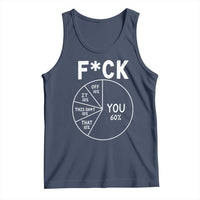 Funny Fuck Profanity Pie Chart You Off It This Shit That Tank Top Sarcastic Anti Social Office Humor